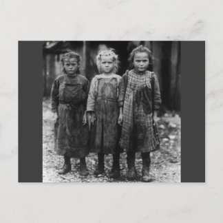 Young Girl Oyster Shuckers, Anfang der 1900er Jahr Postkarte
