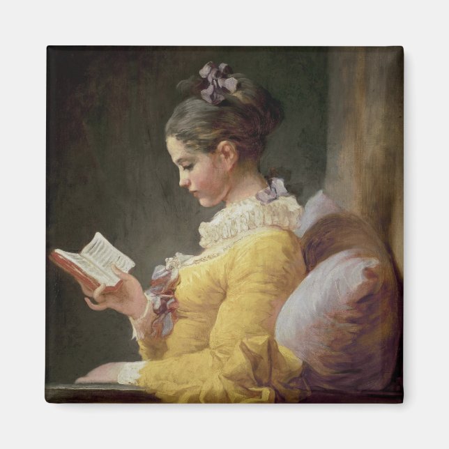 Young Girl Reading, c.1776 Magnet (Vorne)
