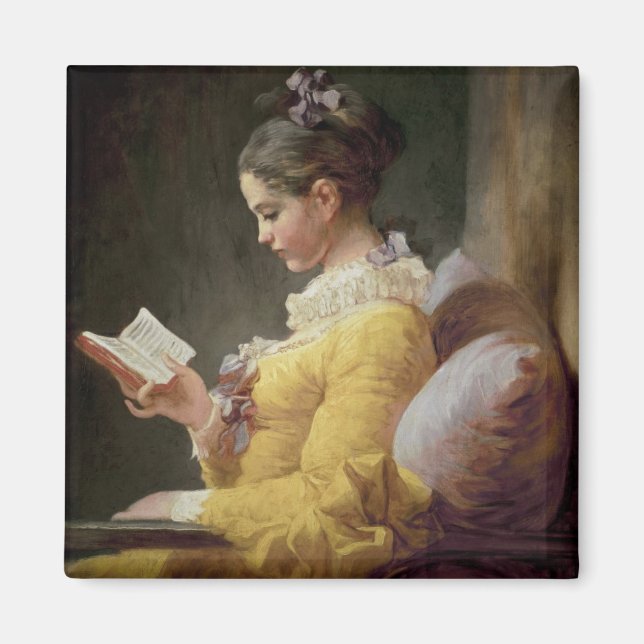 Young Girl Reading, c.1776 Magnet (Vorne)