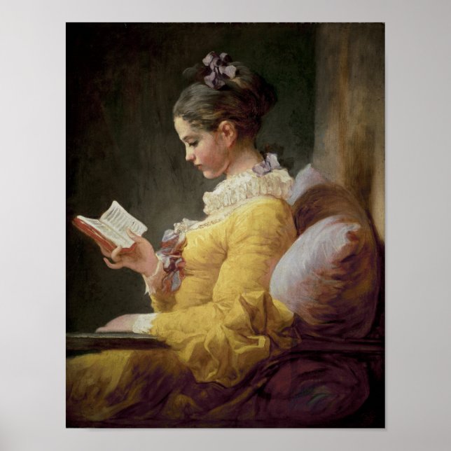 Young Girl Reading, c.1776 Poster (Vorne)
