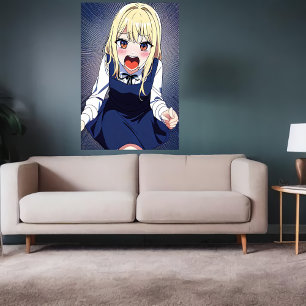 Young Girl Scream Art der AI Poster