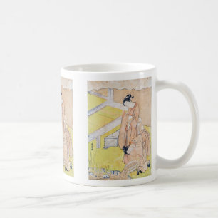 Young Girl Throws Goldfish in Pond Tasse (3-Bild)