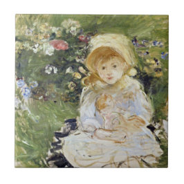 Young Girl with a Doll (von Berthe Morisot) Fliese
