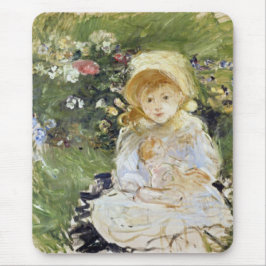 Young Girl with a Doll (von Berthe Morisot) Mousepad