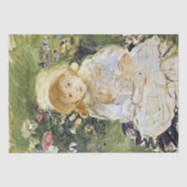 Young Girl with a Doll (von Berthe Morisot) Seidenpapier