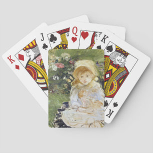 Young Girl with a Doll (von Berthe Morisot) Spielkarten