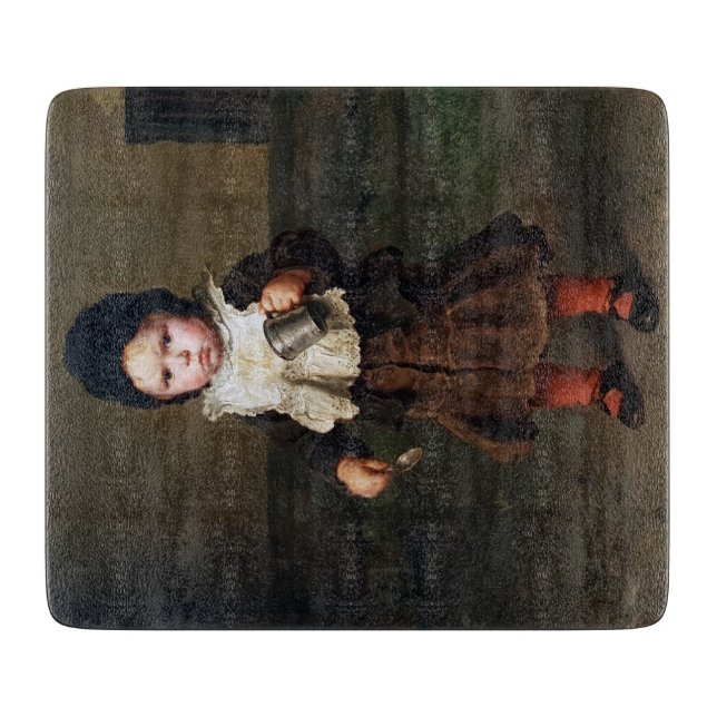 Young Girl with a Empty Cup (Ludwig Knaus) Schneidebrett (Vorderseite)