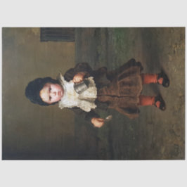 Young Girl with a Empty Cup (Ludwig Knaus) Seidenpapier