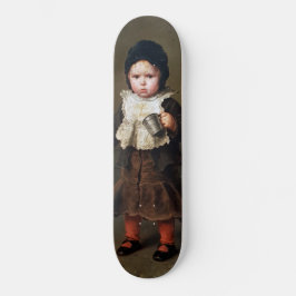 Young Girl with a Empty Cup (Ludwig Knaus) Skateboard