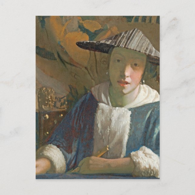 Young Girl with a Flute, c.1665-70 Postkarte (Vorderseite)
