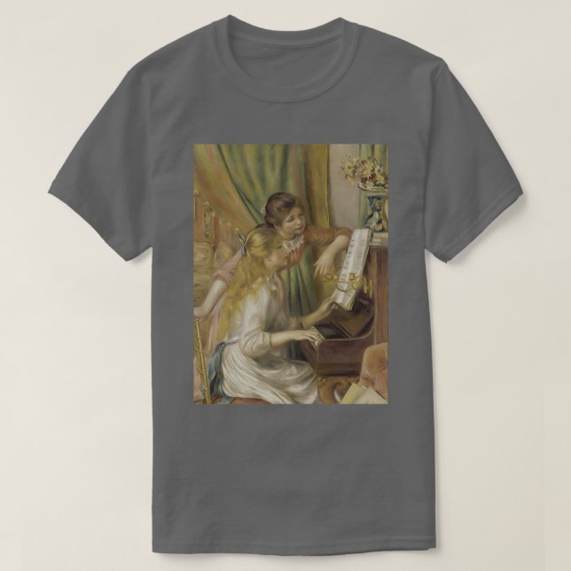 Young Girls at the Piano by PierreAuguste Renoir T-Shirt (Design vorne)