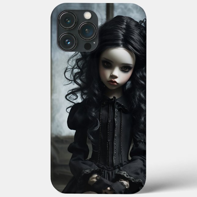 Young Gothic Girl in Black Case-Mate iPhone Hülle (Rückseite)