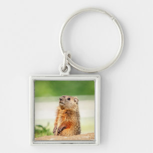Young Groundhog Schlüsselanhänger