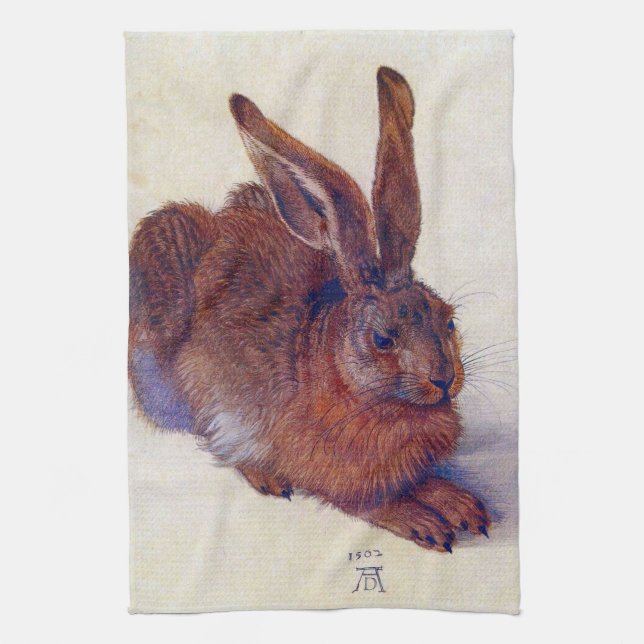 Young Hare by Albrecht Durer, Renaissance Fine Art Geschirrtuch (Vertikal)