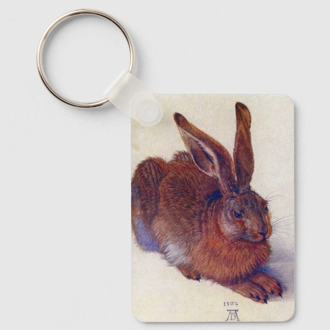 Young Hare by Albrecht Durer, Renaissance Fine Art Schlüsselanhänger (Vorderseite)