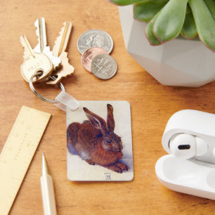 Young Hare by Albrecht Durer, Renaissance Fine Art Schlüsselanhänger