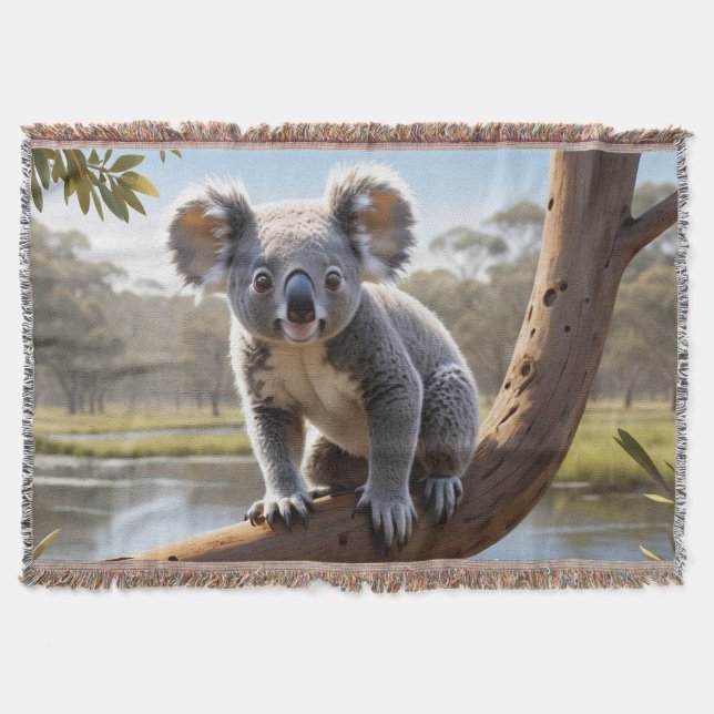 Young Koala am See Decke (Vorderseite)