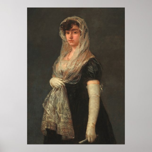Young Lady - Francisco Goya Fine Art Poster (Vorne)