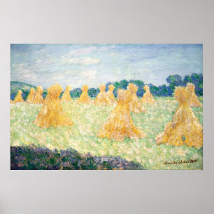 Young Ladys of Giverny Sun Effect von Claude Monet Poster