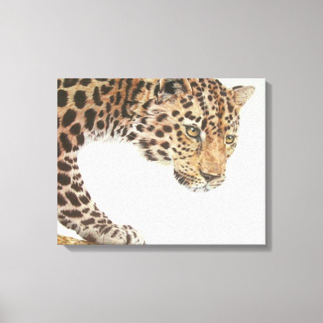 Young Leopard Painting Leinwanddruck (Vorderseite)