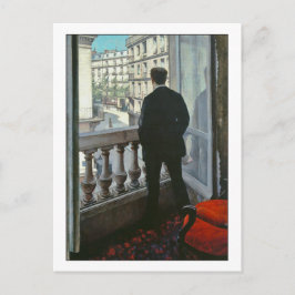 Young Man at Window von Gustave Caillebotte Postkarte