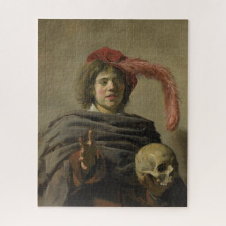 Young Man with a Skull Classic Art Puzzle
