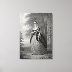 Young Martha Washington 1863 Leinwanddruck