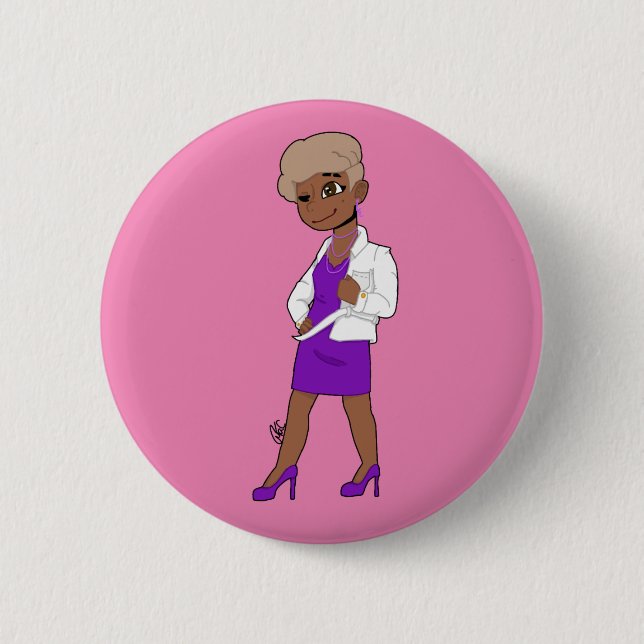 Young Modegirl Button (Vorderseite)