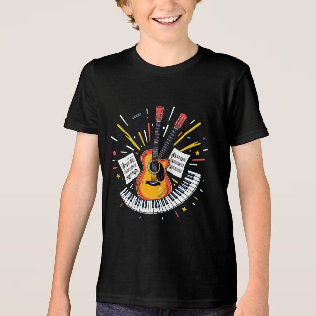 Young music star club Tri-Blend shirt (Vorderseite)