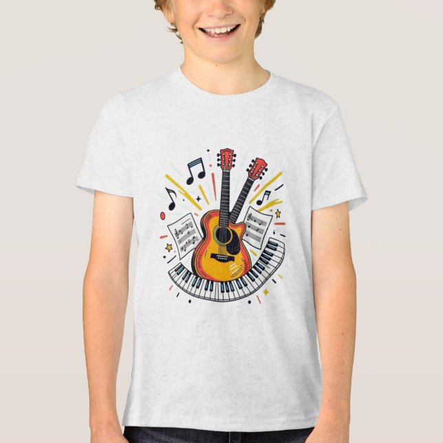 Young music star club Tri-Blend shirt (Vorderseite)