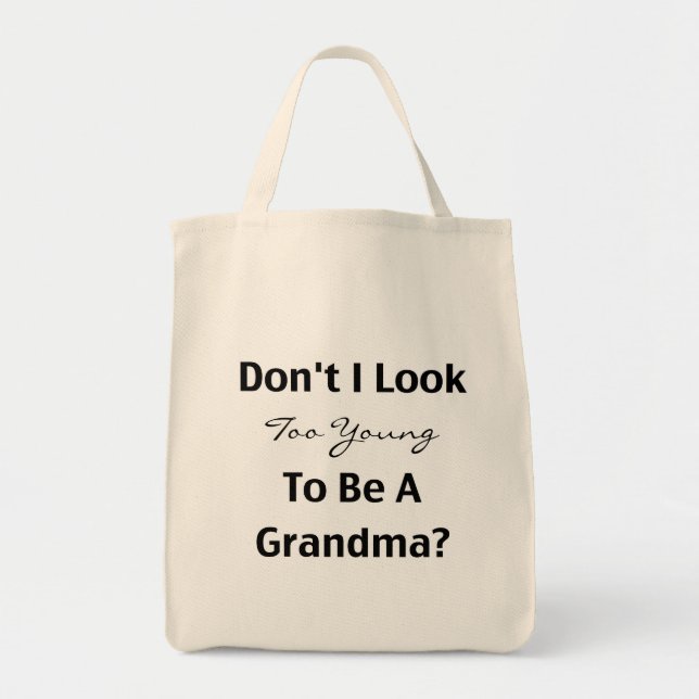 Young Oma (anpassbar) Tragetasche (Vorne)