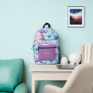 Young Pastel Clouds Bedruckter Rucksack