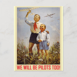 Young Piloten Postkarte