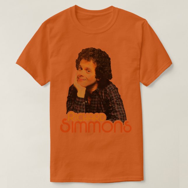 Young Richard Simmons Retro Fitness Icon Design T-Shirt (Design vorne)