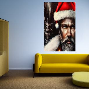 Young Santa Claus   AI Art Poster