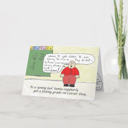 Young Santa Feiertagskarte