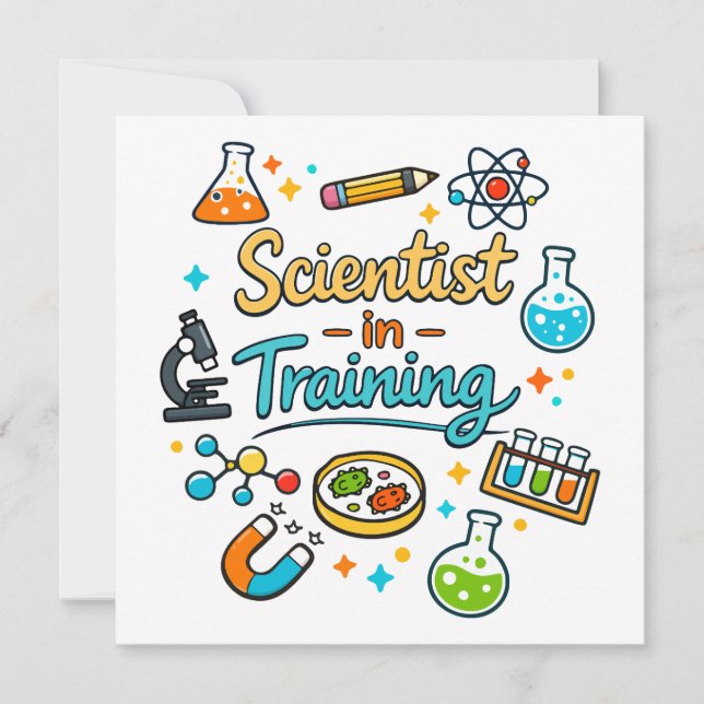 Young Scientist in Training Invitation Einladung (Vorderseite)