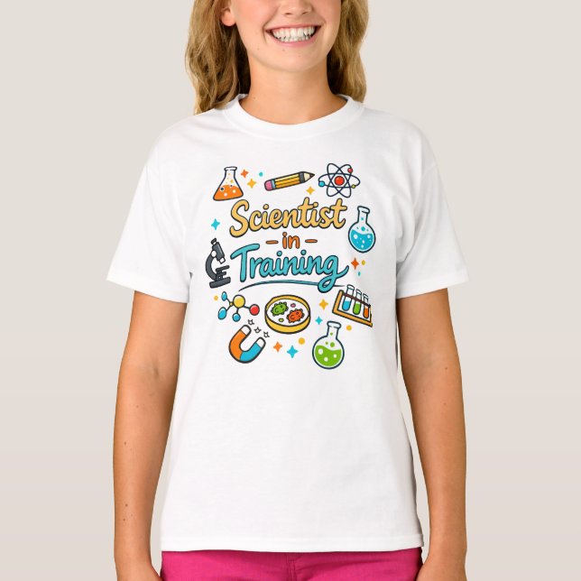 Young Scientist in Training Invitation T-Shirt (Vorderseite)