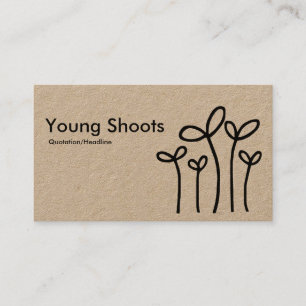 Young Shoots - (Kraft) Visitenkarte