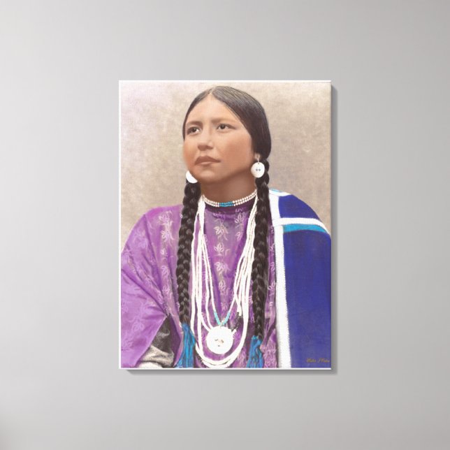 Young Southwest U.S.A. Indianerin Leinwanddruck (Vorderseite)