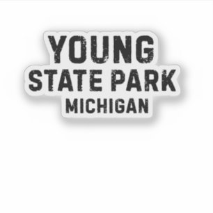 Young Staat Park Michigan Aufkleber