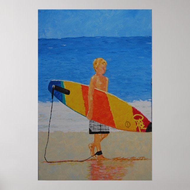 Young Surfer Poster (Vorne)