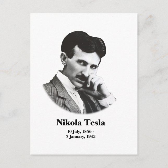 Young Tesla Postcard Postkarte (Vorderseite)