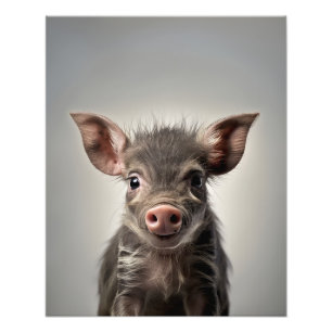Young Warthog   Digitale Print  Baby Animal Print Fotodruck