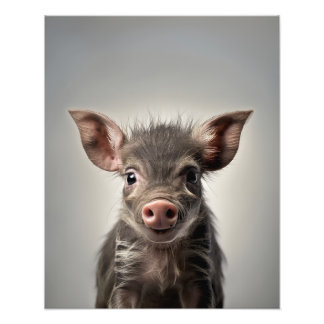 Young Warthog | Digitale Print |Baby Animal Print Fotodruck