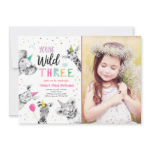 Young Wild and Three Safari Party Animals Geburtst