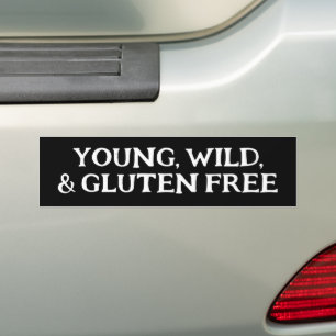 Young Wild Gluten Free Autoaufkleber
