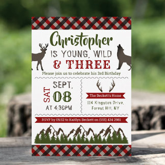 Young Wild & Three Boys Einladungen zum dritten Ge