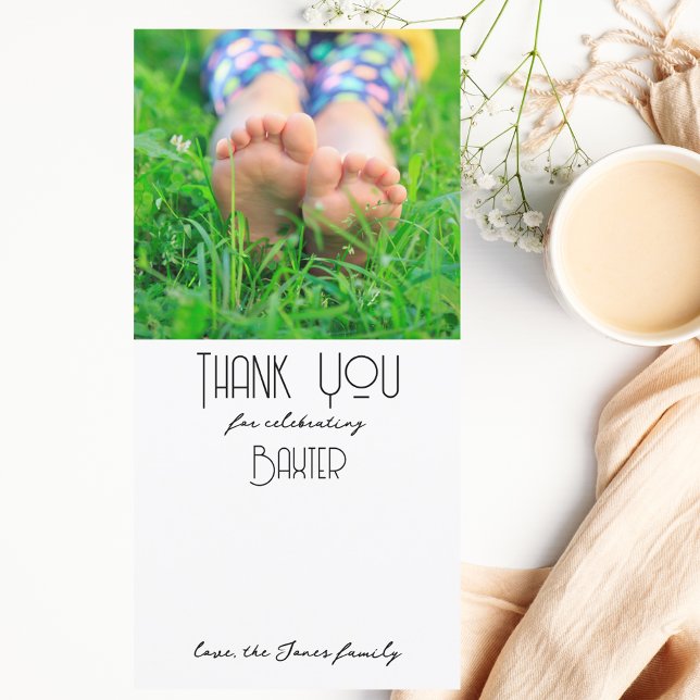 Young, Wild & Three | Foto Dankeschön-Karte | Farb Dankeskarte (Von Creator hochgeladen)