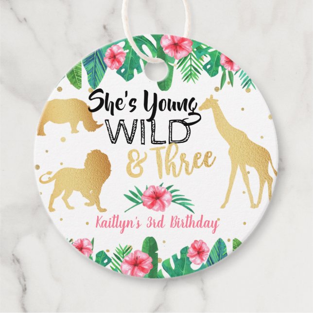 Young Wild & Three Girls Geschenkanhänger (Vorderseite)